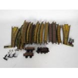 Bing - A box of loose Miniature 1920s 00 gauge Table Railway items.