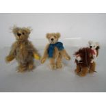 World Of Miniature Bears - 3 x jointed bears designed by Theresa Yang,