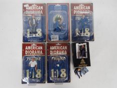 KK Scale - American Diorama - 6 x boxed 1:18 scale figures including truck drivers and mechanics