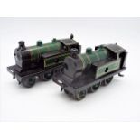 Bub - 2 x 1930s Karl Bub 00 gauge clockwork locos without keys.