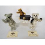 World Of Miniature Bears - 3 x limited edition jointed mohair bears,