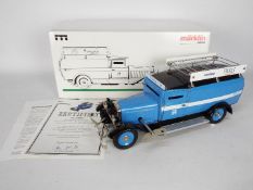 Marklin - A limited edition 1:16 scale clockwork vintage style tinplate Armoured Transport Van with