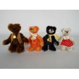 Dean's Bears - 4 x limited edition jointed mohair bears, Old Fred is number 50 of 100,