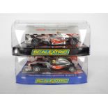 Scalextric - Two boxed Scalextric F1 racing cars.