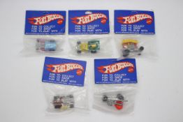 Hot Wheels - Zowees - Fun Buggies - 5 x Unopened 1972 Shell promotional models, Beddy Bye,