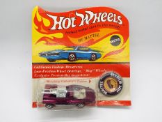 Hot Wheels - Redline - An unopened original carded Hairy Hauler in Magenta. This U.S.