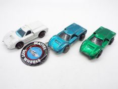 Hot Wheels - Redline - 3 x Ford J-Car models, two are U.S.