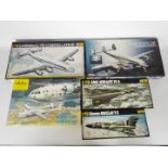 Heller - Five boxed vintage 1:72 scale aircraft plastic model kits by Heller.