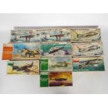 Frog - 10 boxed vintage 1:72 scale military aircraft plastic model kits by Frog.