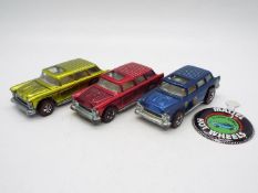 Hot Wheels - Redline - 3 x Classic Nomad models in Red,