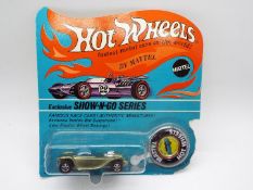 Hot Wheels - Redline - An unopened original carded Show-N-Go series Beatnik Bandit in Olive.