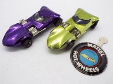 Hot Wheels - Redline - 2 x Twin Mill models in Antifreeze with a dark interior and Purple with a
