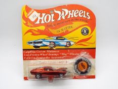 Hot Wheels - Redline - A Custom Mustang in Red with open hood scoop which appears to have been