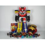 Imaginext - Kenner - Bandai - An 16" Power Rangers Megazord with a helmet and 20 x other unboxed