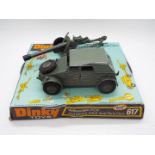 Dinky - A boxed # 617 Volkswagen KDF Car with 50mm P.A.K. Anti Tank Gun.