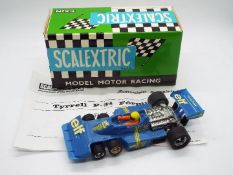 Scalextric Exin (Spain) - A boxed Scalextric Exin #4054 Tyrell Formula 1 P-34.