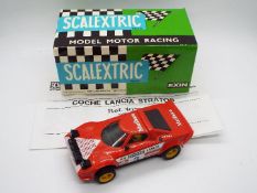 Scalextric Exin (Spain) - A boxed Scalextric Exin #4055 Lancia Stratos.