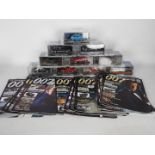 Universal Hobbies - James Bond - 10 x 1:43 scale models and a quantity of accompanying magazines.