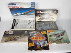 Airfix - Italeri- Matchbox - 5 x boxed 1:72 scale aircraft model kits including # 146 Flying Box