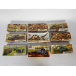 Airfix - 9 x boxed 1:72 scale tanks and ground crew kits including # A206V Leopard Tank,