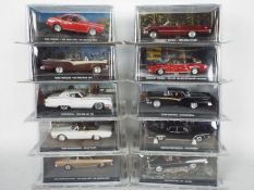 Universal Hobbies - James Bond - 10 x unopened 1:43 scale American cars including the Lincoln