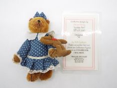 Deb Canham Artist Designs - An unboxed collectable Limited Edition soft bear from Deb Canham's