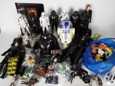 Hasro - Jakks Pacific - Rubie's - A collection of Star Wars figures including R2D2, Darth Vader,