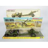 Dinky - A boxed # 615 U.S. Jeep with 105mm Howitzer.