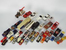 Corgi - Matchbox - Lesney = Playworn collection, including the Batman Car,