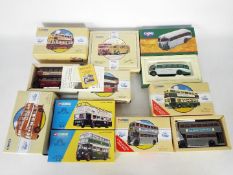Corgi Classics - Eight boxed diecast model buses from Corgi Classics.