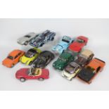 Maisto - Ertl - Bburago - Revell - 12 x unboxed model cars in 1:18 scale including Maisto Porsche