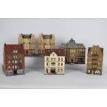 Pola - Kibri - Vollmer - 6 x OO/HO scale buildings including Houses, Shops and a Post Office.