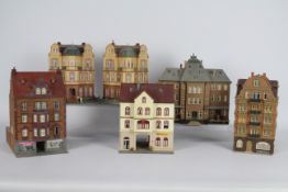 Pola - Kibri - Vollmer - 6 x OO/HO scale buildings including Houses, Shops and a Post Office.