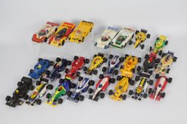 Scalextric - 23 x unboxed slot car models in 1:32 scale for spares or restoration.