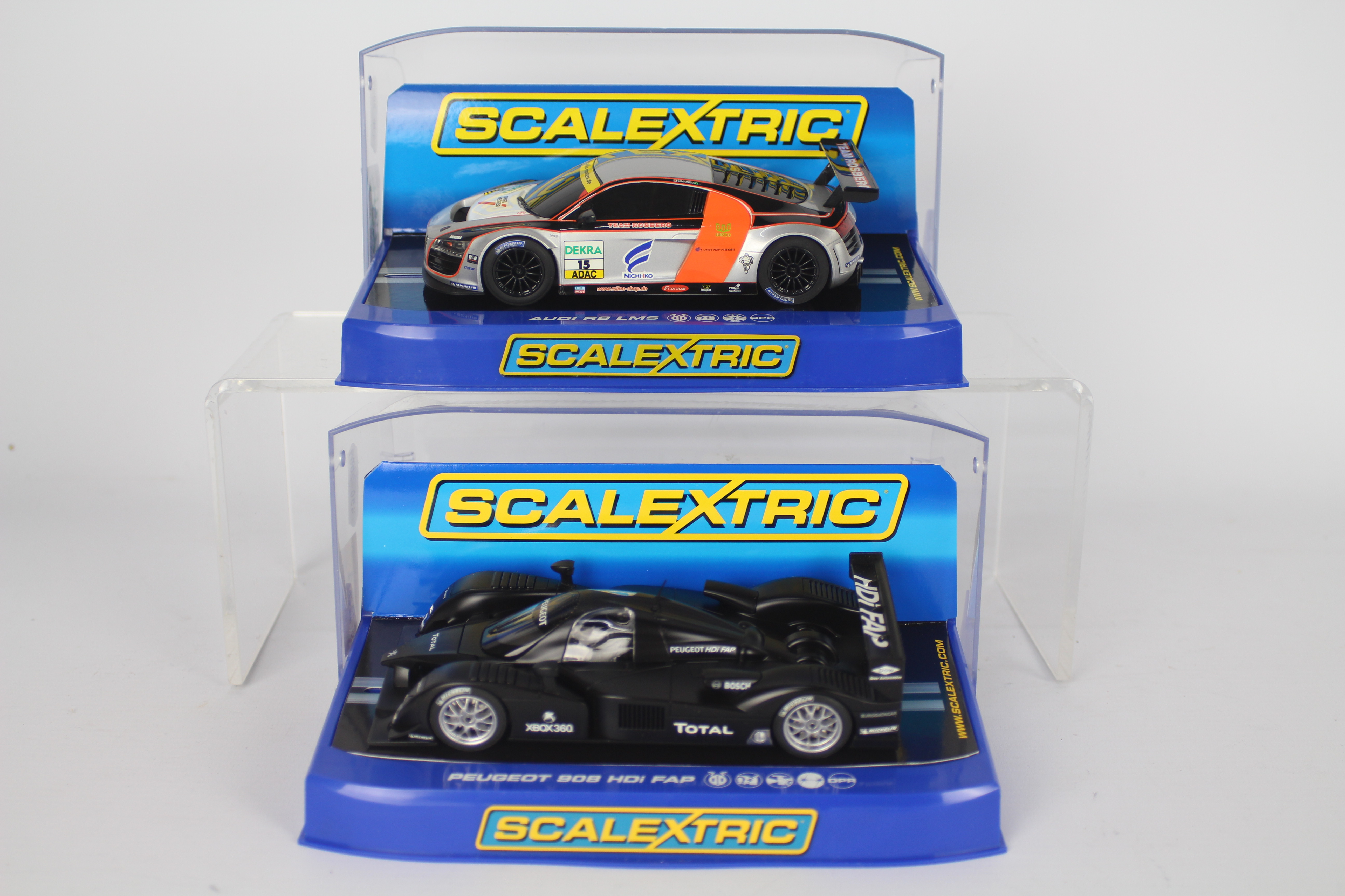 Scalextric - Two boxed Scalextric 1:32 scale slot cars.