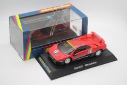 Scalextric - A boxed Lamborghini Diablo in Teng Tools racing livery with working lights # C2093.