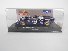 Thunderslot - A boxed Lola T70 Can-Am number 30 as driven by Dan Gurney to 1st plave at the 1966