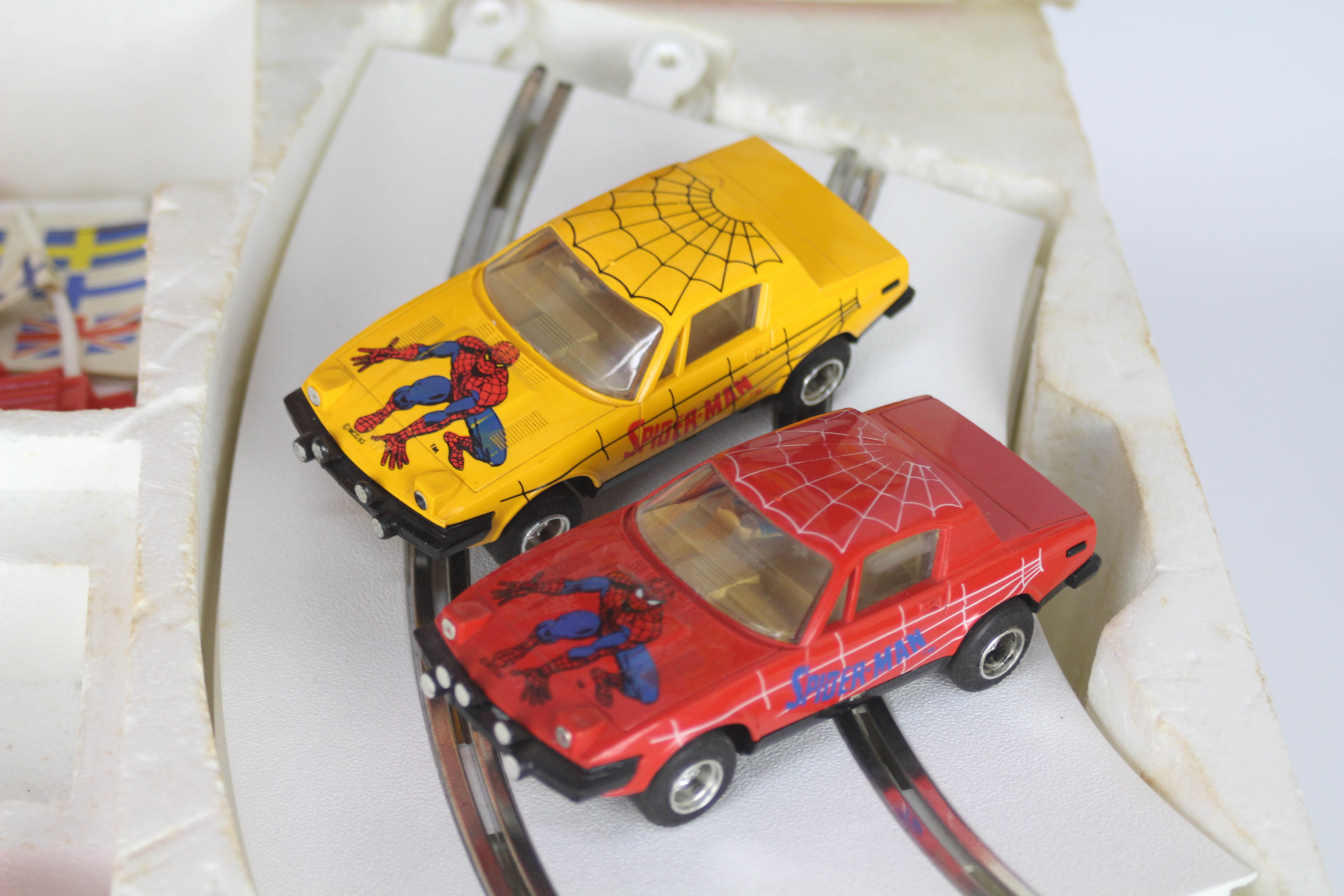 Scalextric - A rare boxed Spiderman Web Racer Set # C672. - Image 3 of 3