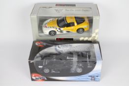 UT Models - Hot Wheels - 2 x boxed 1:18 scale cars,