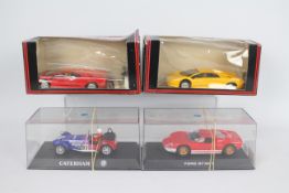 Scalextric - 4 x boxed cars, # C.127 Lamborghini Diablo, # C.