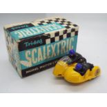Scalextric - a boxed Typhoon Motorcycle and Sidecar racer / MM/B1.