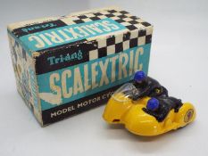 Scalextric - a boxed Typhoon Motorcycle and Sidecar racer / MM/B1.