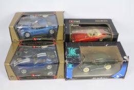 Bburago - Solido - 4 x boxes cars in 1:18 scale, # 3330 Dodge Viper GTS Coupe,
