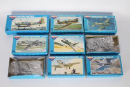 Novo - Seven boxed vintage 1:72 scale plastic military aircraft model kits by Novo.