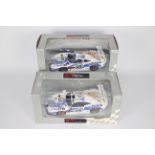 UT Models - 2 x Boxed 1:18 scale Porsche 911 GT1 cars number 25 & 26 # 39723, # 39724.