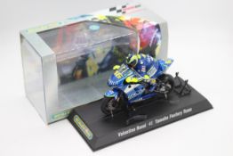 Scalextric - A boxed 2004 Moto GP Yamaha ridden by Valentino Rossi # C6020 The model appears Mint