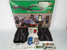 Gama Rally - A boxed vintage Gama slot car racing set in 1:32 scale # 7220.