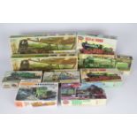 Airfix, Matchbox - A group of nine boxed mainly Airfix OO scale plastic steam locomotive model kits,