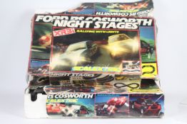 Scalextric - 3 x classic Ford sets in 1:32 scale, # C.740 Ford Escort Night Stages, # C.
