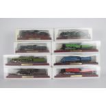 Unmarked - A collection of 8 x static resin loco models including GWR King Class King Henry VII,